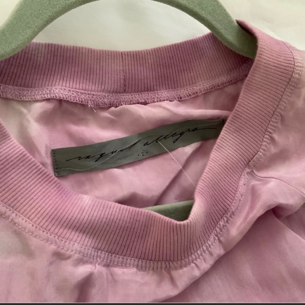 Raquel Allegra tie dyed silk blend cady top size 2 (medium)
